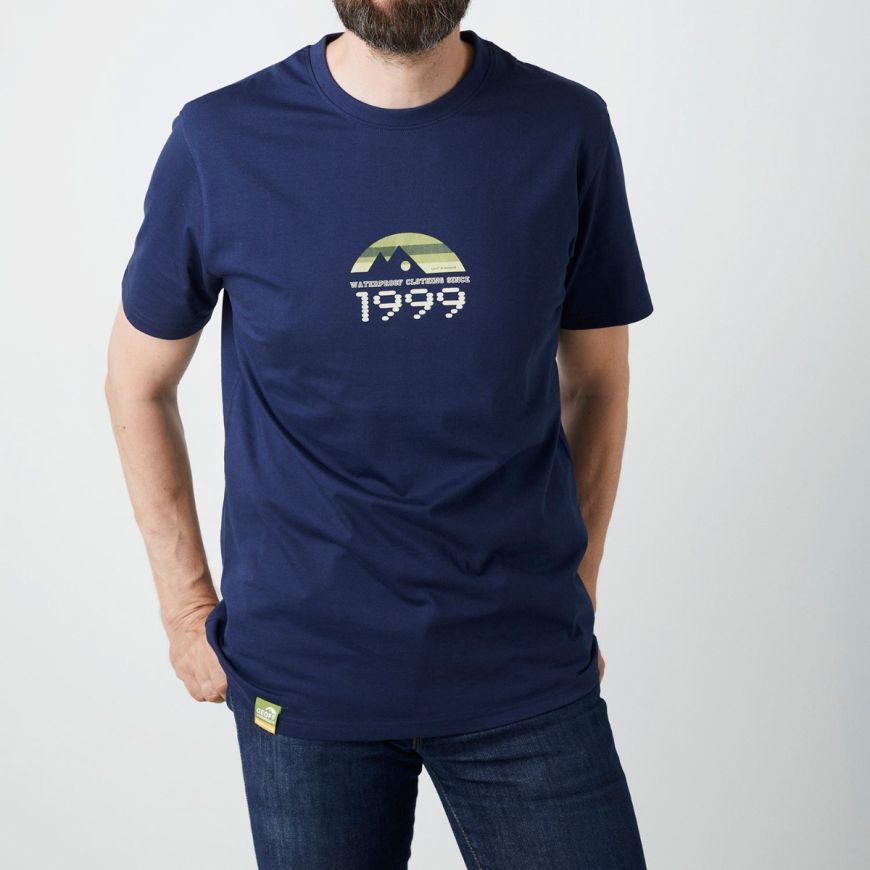 GEOFF ANDERSON Organic T-Shirt retro - navy blue