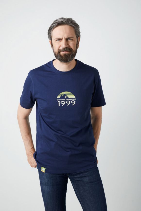 GEOFF ANDERSON Organic T-Shirt retro - navy blue