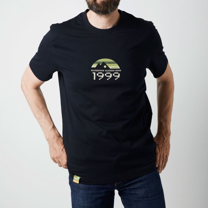 GEOFF ANDERSON Organic T-Shirt retro - schwarz