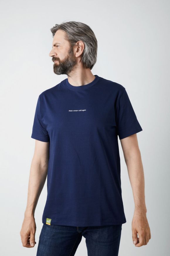 GEOFF ANDERSON Organic T-Shirt - navy blau winter