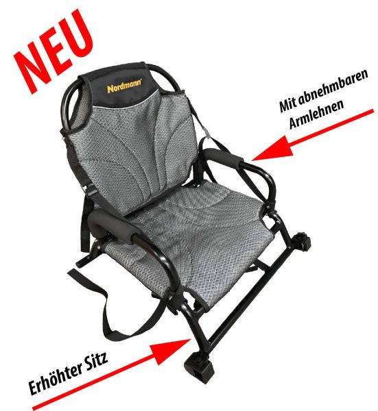 Nordmann® Dingi 250 - 8.2 Angelkajak Sit on Top inkl. Zahnstangen-Pedalantrieb - Military