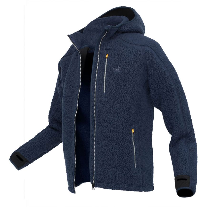 GEOFF ANDERSON Teddy Hoodie - blau