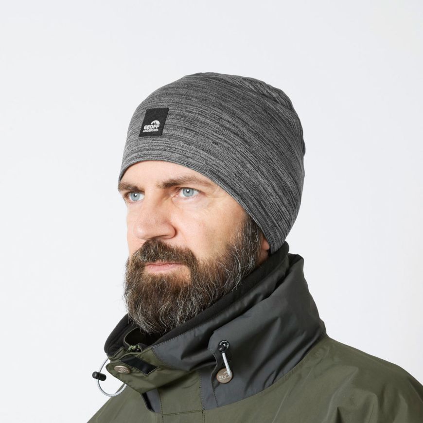 GEOFF ANDERSON WizWool 210 Haube - grau meliert