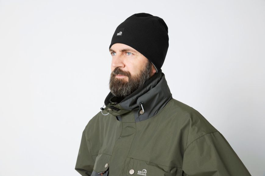 GEOFF ANDERSON WizWool 400 Haube windproof - schwarz